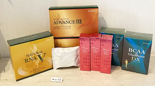 買取実績 フォーデイズのナチュラル ルナ V プラスのサプリメントなどのMLM製品 10点