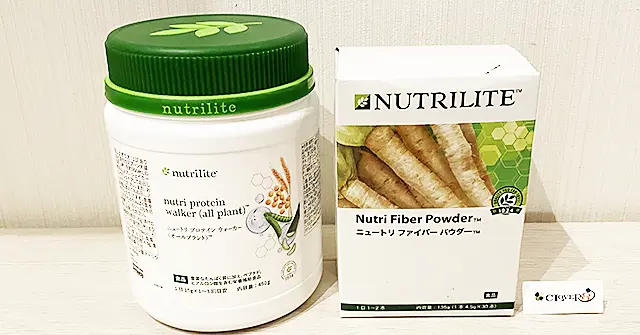 高価買取 アムウェイのニュートリ プロテインウォーカーとファイバーパウダー 2点 MLM製品