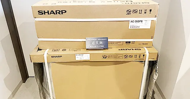 買取28,000円 シャープ ルームエアコン AC-28SFB-W(AC-28SFB + AU-28SFBY) 住宅設備